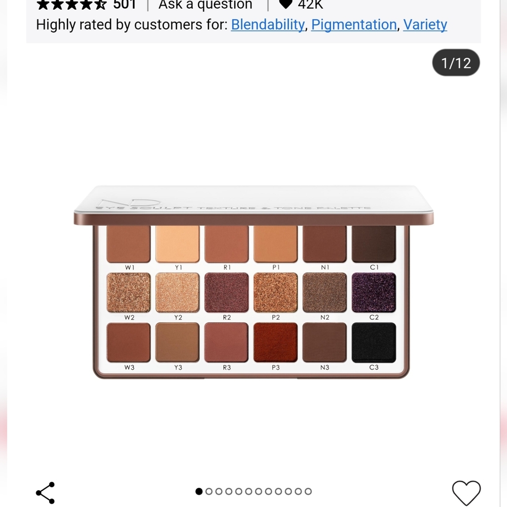 Natasha Denona Eyeshadow Palette - Warm Neutrals